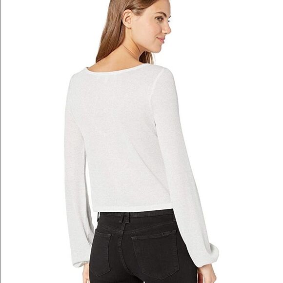 Cupcakes and cashmere Metallic Knit Front Tie NWT - Picture 2 of 4